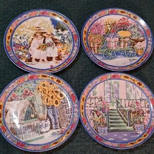 Elegant Vintage Helen Paul 7.5inch Plate Set